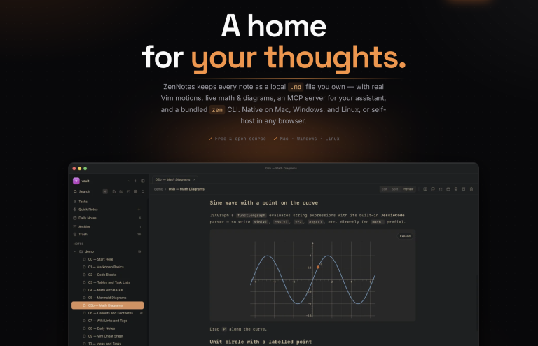 ZENNOTES : Prise de notes Markdown locale orientée Vim