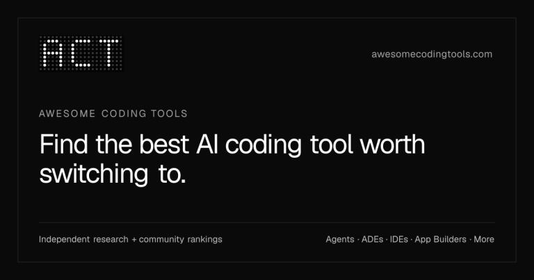 AWESOME CODING TOOLS : trouver le bon outil de code IA sans comparer à l’aveugle