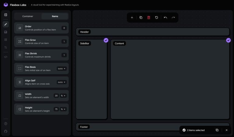 FLEXBOX LABS : apprendre Flexbox en manipulant directement la mise en page