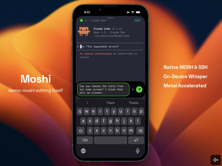 MOSHI : le terminal mobile pour piloter ses agents de code depuis son téléphone