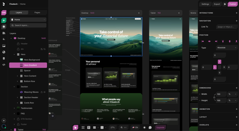 REVYME : concevoir un site visuellement sans abandonner le code