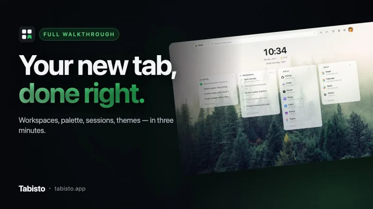 TABISTO : transformer le nouvel onglet en tableau de bord utile