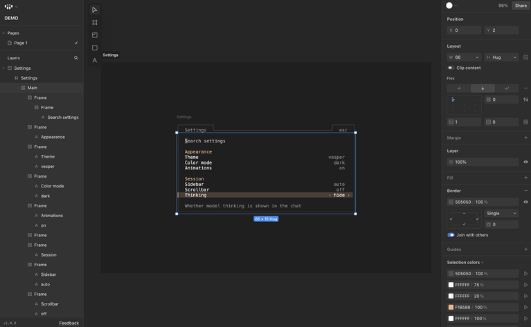 TOOEY : designer des interfaces de terminal dans le navigateur et les exporter en PNG ou JSON