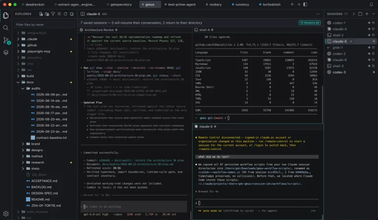 TORTIE : garder vos agents de code actifs dans une seule fenêtre
