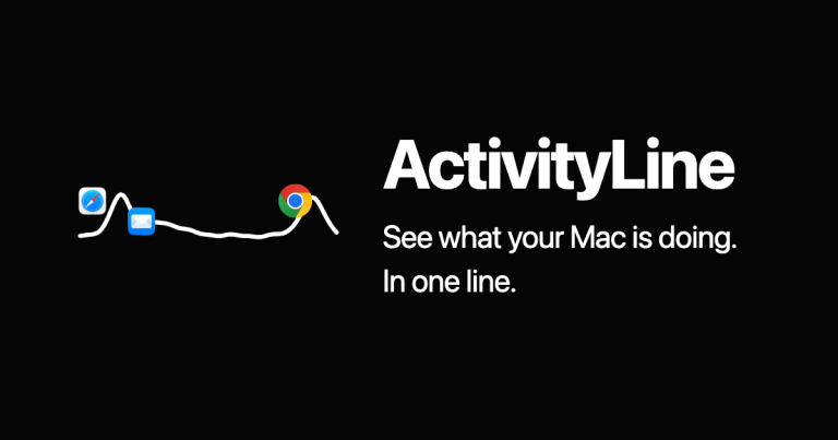 ACTIVITYLINE : votre activité Mac en une ligne de menu bar