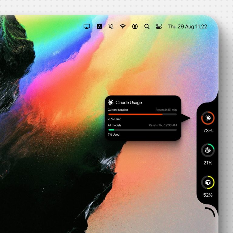 CODENOTCH : suivre vos quotas IA directement dans le notch Mac
