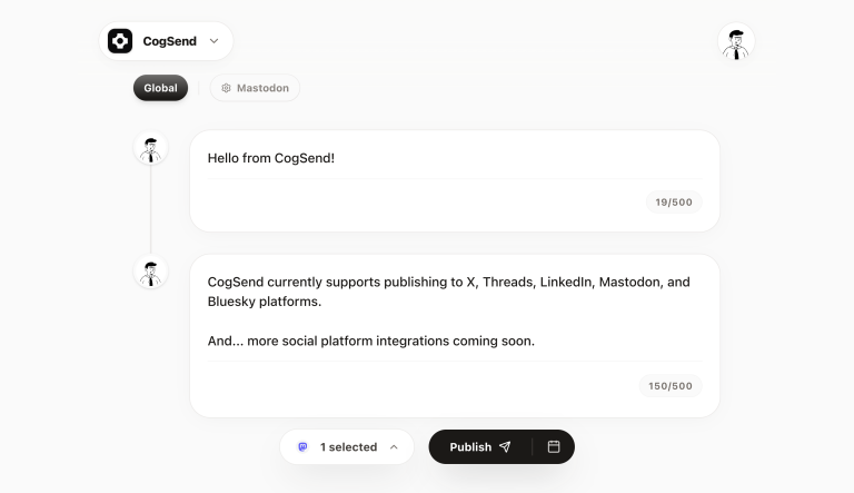 COGSEND : publiez sur cinq réseaux sans abonnement, depuis votre Cloudflare
