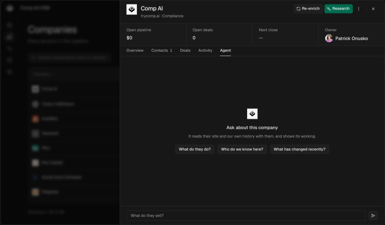 COMP AI CRM : des fiches qui se remplissent pendant que vous dormez
