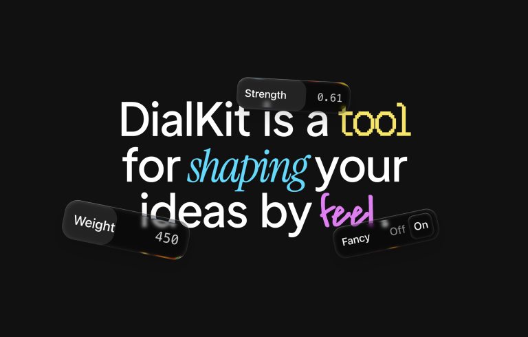 DIALKIT : accorder une interface à l&rsquo;œil, en direct dans l&rsquo;app