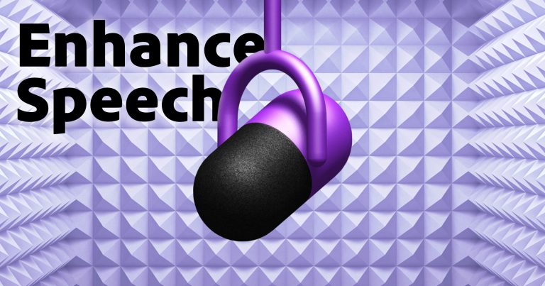 ENHANCE SPEECH : la voix de vos enregistrements, propre comme en studio