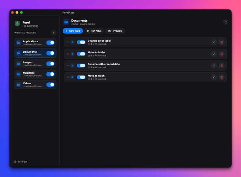 FOREL : rangez vos dossiers macOS automatiquement, en open source