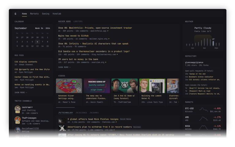 GLANCE : tous vos flux réunis sur un seul tableau de bord