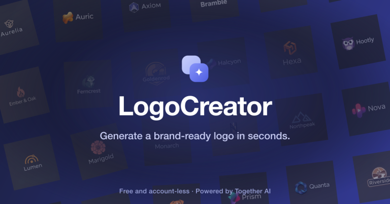LOGOCREATOR : générez un logo de marque en secondes, gratuit et sans compte