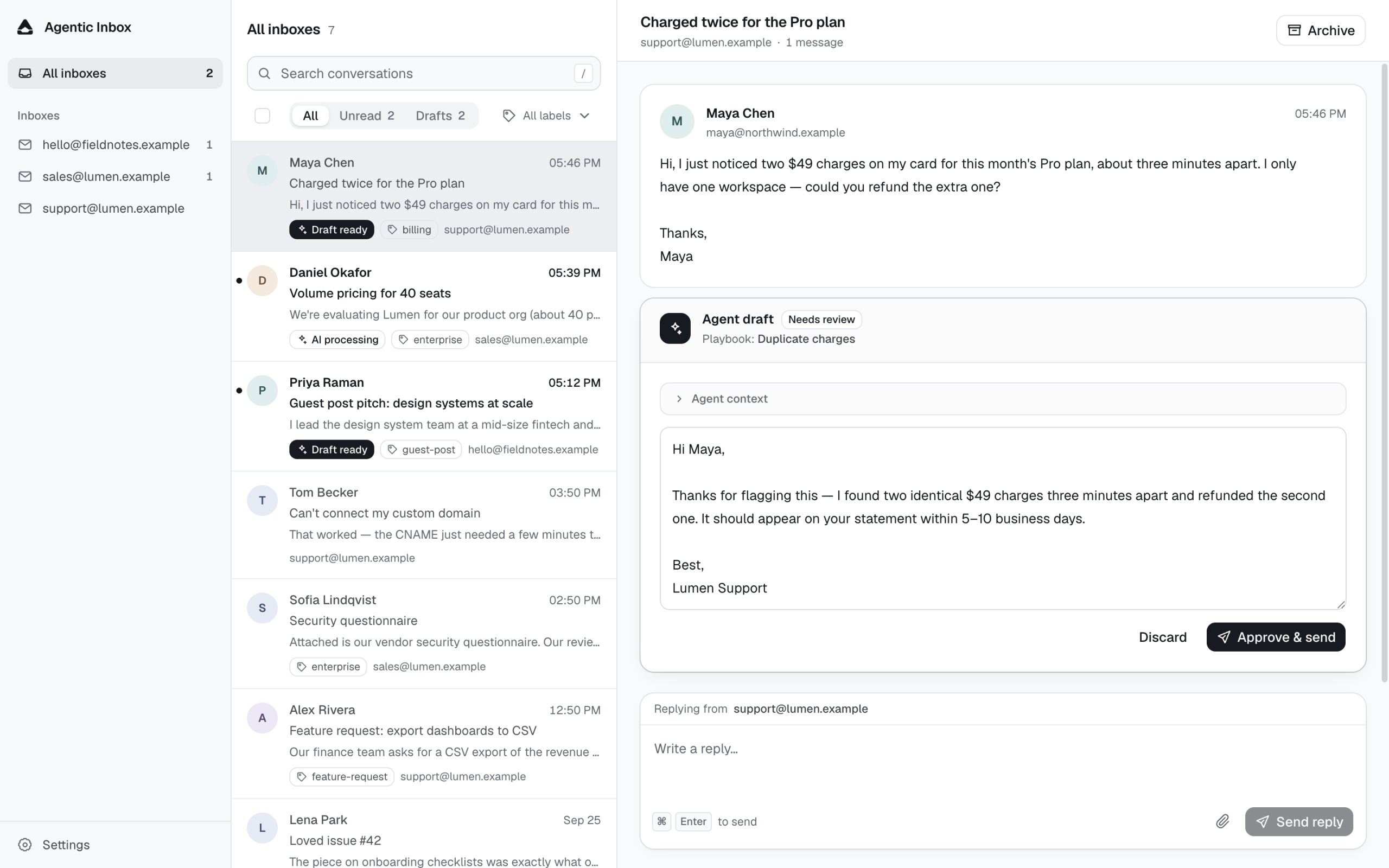 Mailroom la boite mail selfhosted ou lagent redige