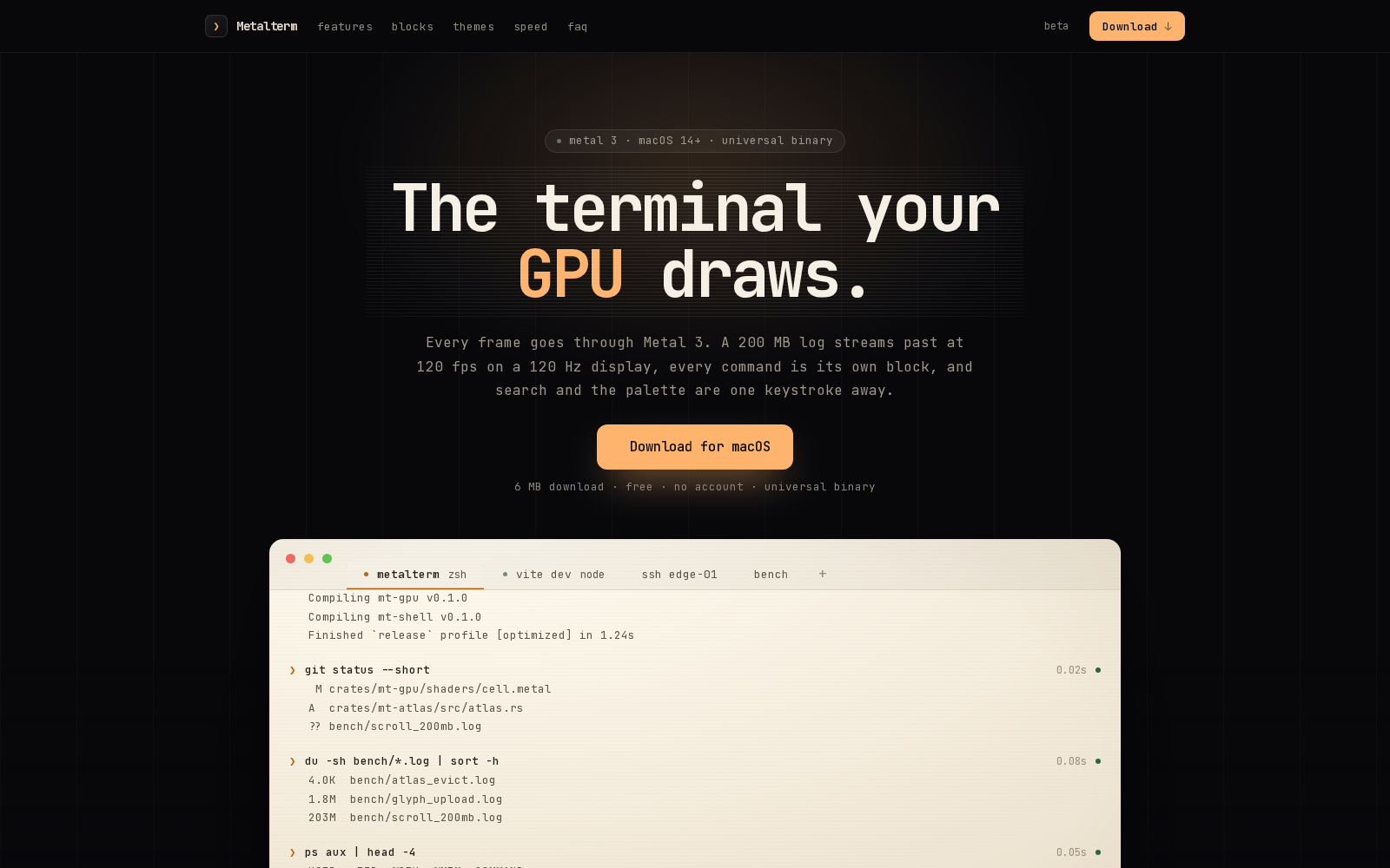 Metalterm terminal metal3