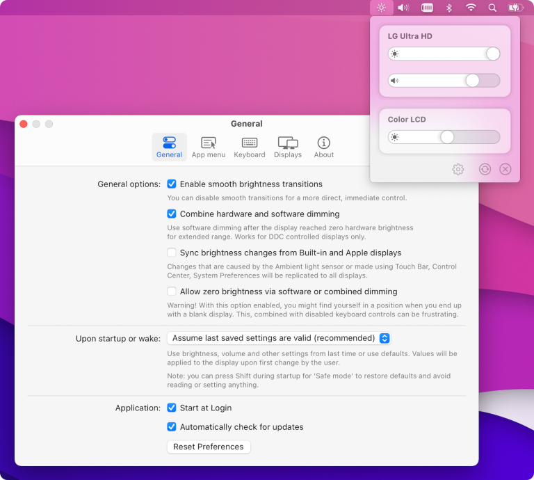 MONITORCONTROL : la luminosité et le volume de vos écrans externes, enfin pilotables au clavier