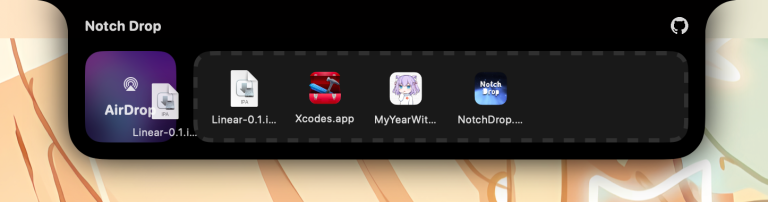 NOTCHDROP : l&rsquo;encoche du MacBook devient un casier à fichiers temporaire