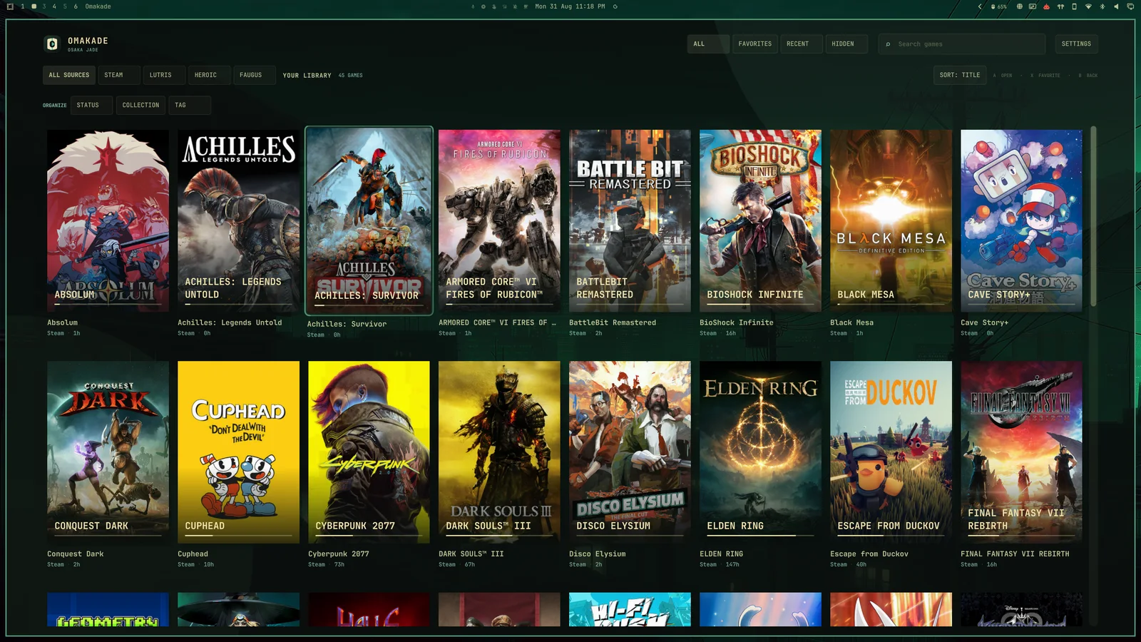 Omakade une seule bibliotheque pour tous vos jeux