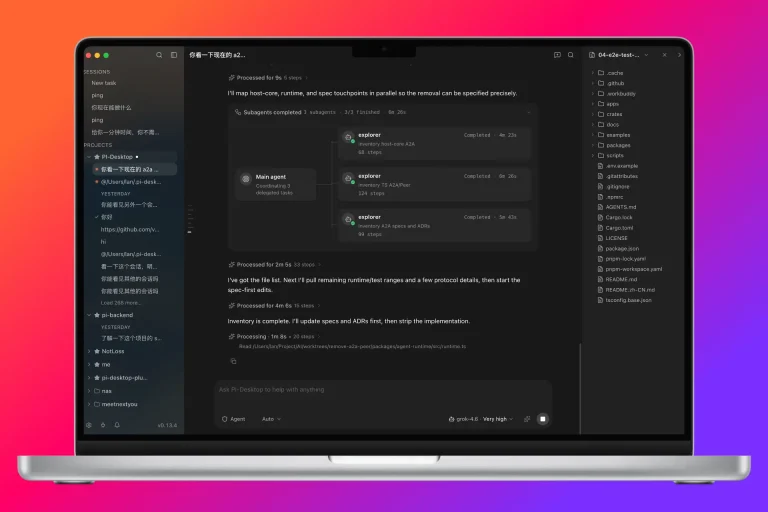 PI-DESKTOP : un bureau persistant pour vos agents IA