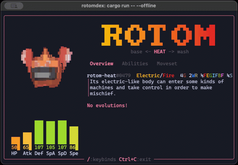 ROTOMDEX : le Pokédex qui vit dans votre terminal