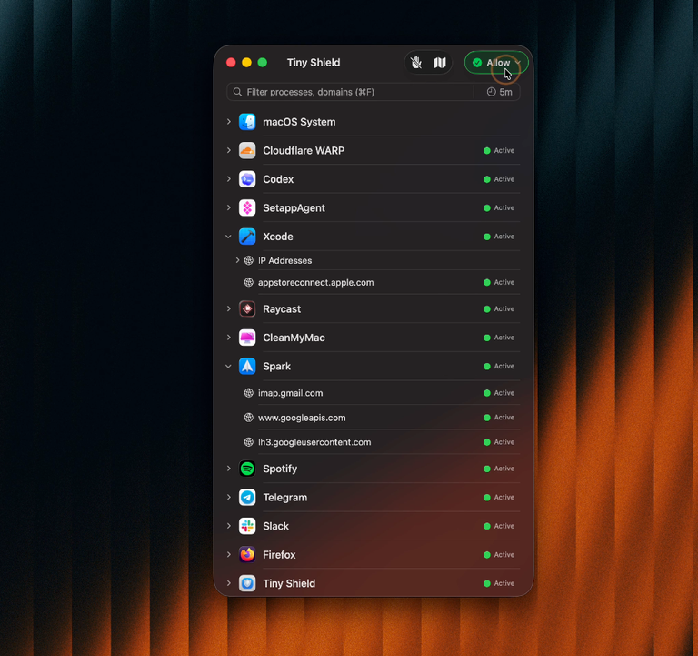 TINY SHIELD : voir et bloquer chaque connexion de votre Mac