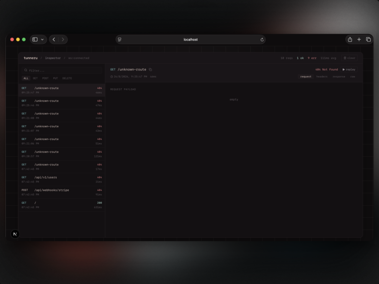 TUNNERU : votre localhost sur internet — open source, sans compte