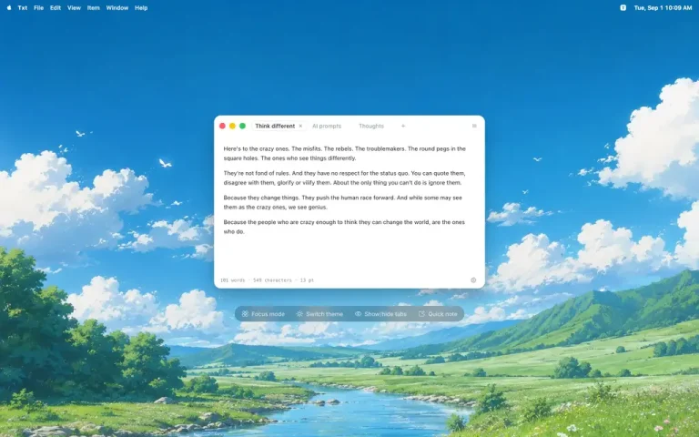 TXT : un éditeur de texte minimaliste pour Mac qui donne déjà envie
