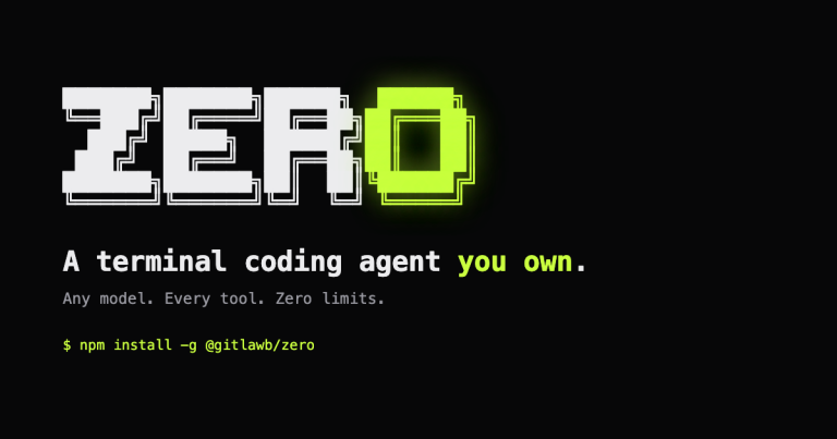 ZERO : un agent de codage terminal que vous possédez vraiment