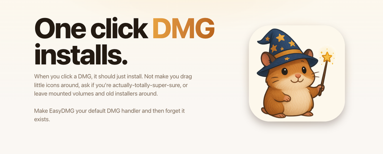 EASYDMG : fini le glisser-déposer, les DMG s&rsquo;installent en un double-clic
