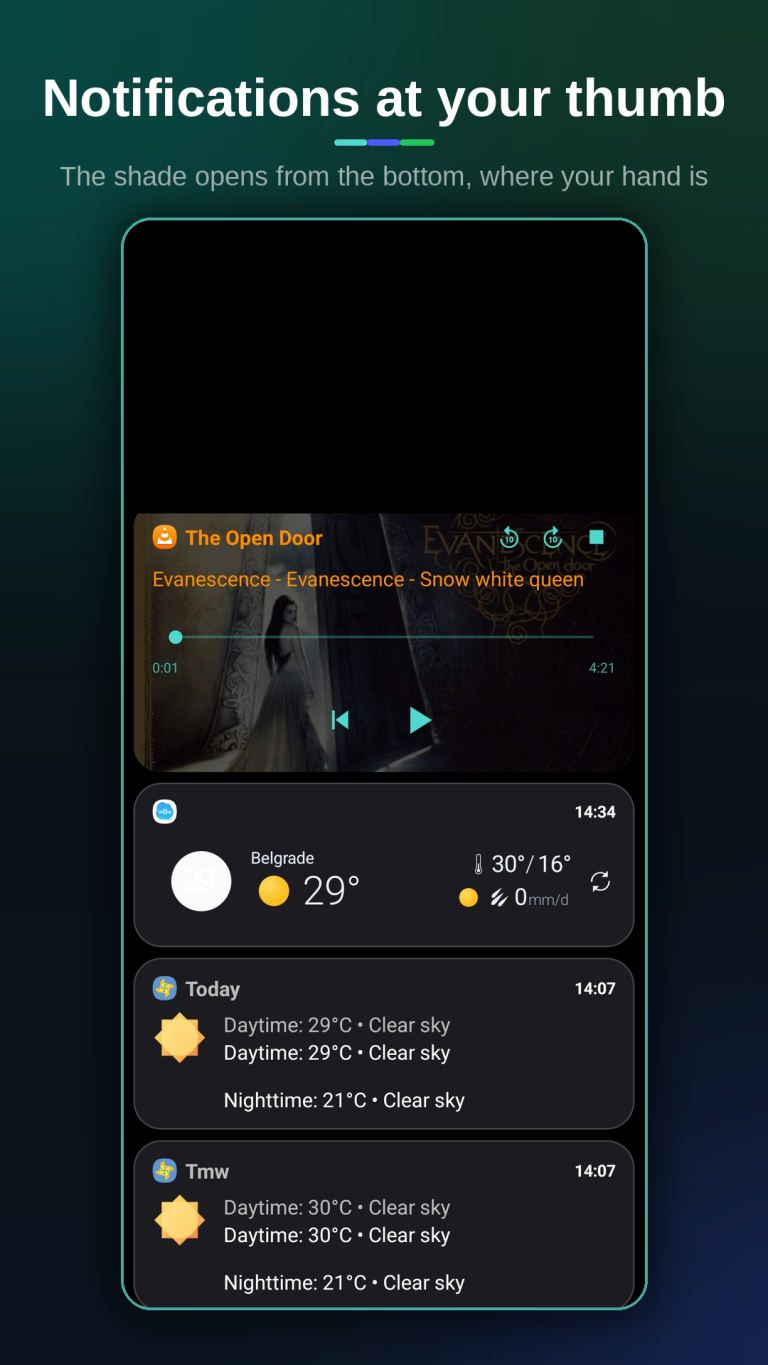 BOTTOM NOTIFICATIONS : vos notifications Android à portée de pouce, en bas de l&rsquo;écran