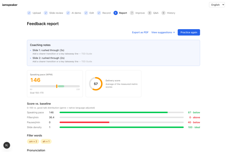 Iamspeaker repetez vos presentations avec un coach